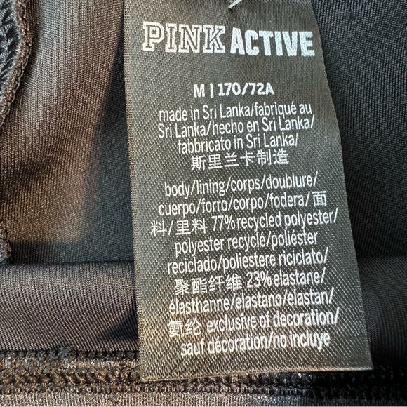 Victoria's Secret PINK Ultimate V High Waist Legging In Black Shine Size:M4-6NWT - Picture 13 of 16
